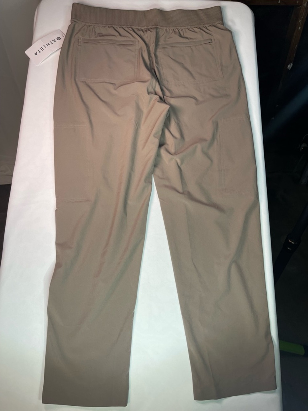Athleta Taupe Cropped Cargo Joggers - Picture 6 of 9